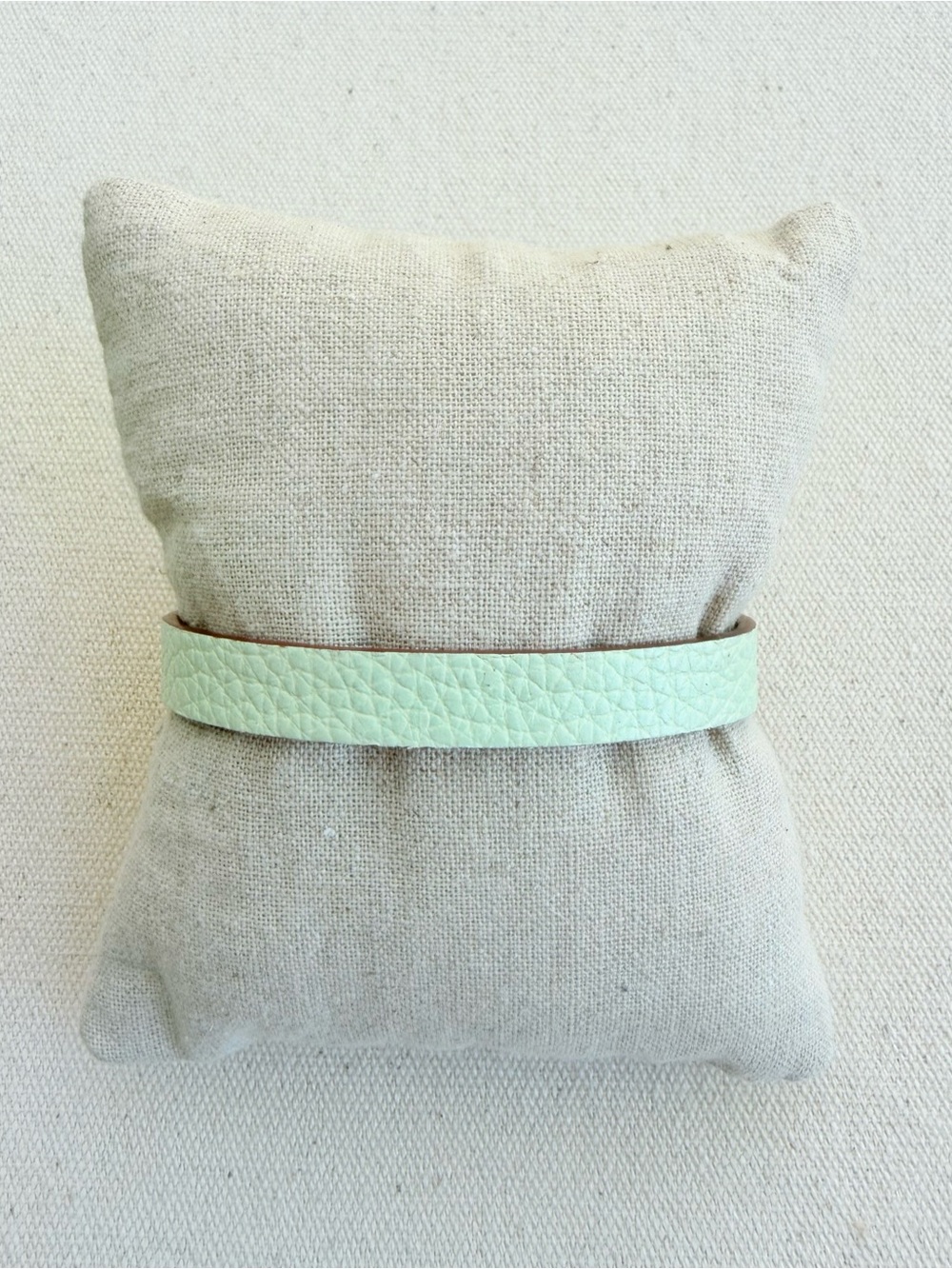 *Single Leather Band Bracelet* KEEP COLLECTIVE Retired Mint Croc